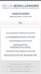 Mobile Screenshot of dr-leinweber.at